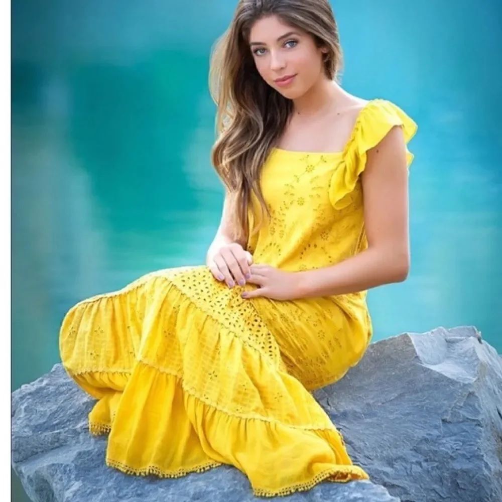 Anthropologie Payal Jain Fallon Eyelet Maxi Dress